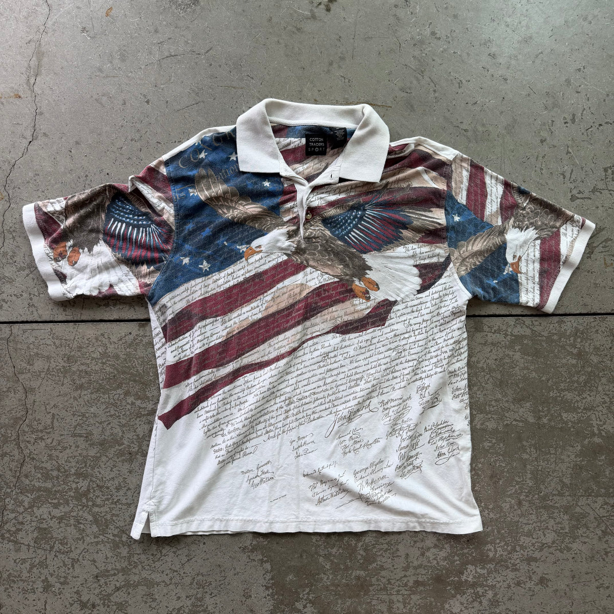 XL Y2K USA Polo Tee