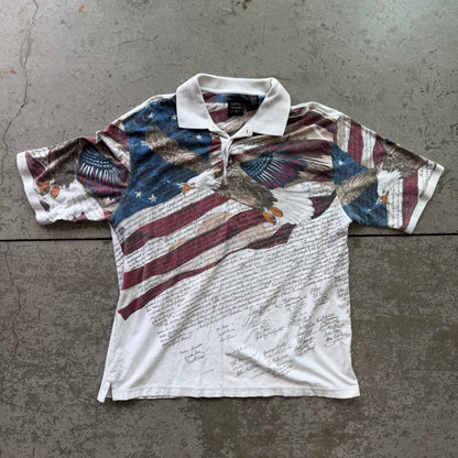 XL Y2K USA Polo Tee