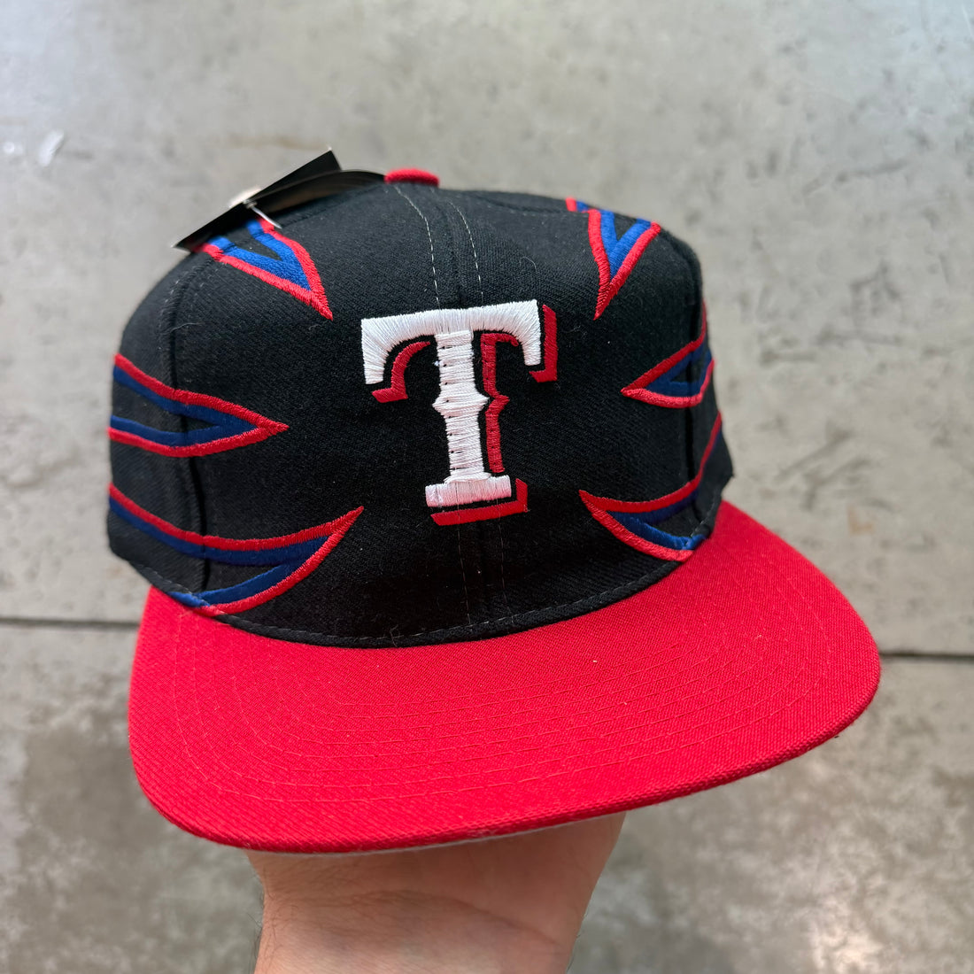 90s Drew Pearson Texas Rangers Claw SnapBack