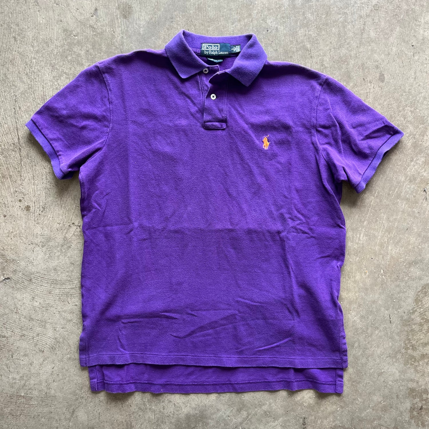 L Purple/Orange Polo