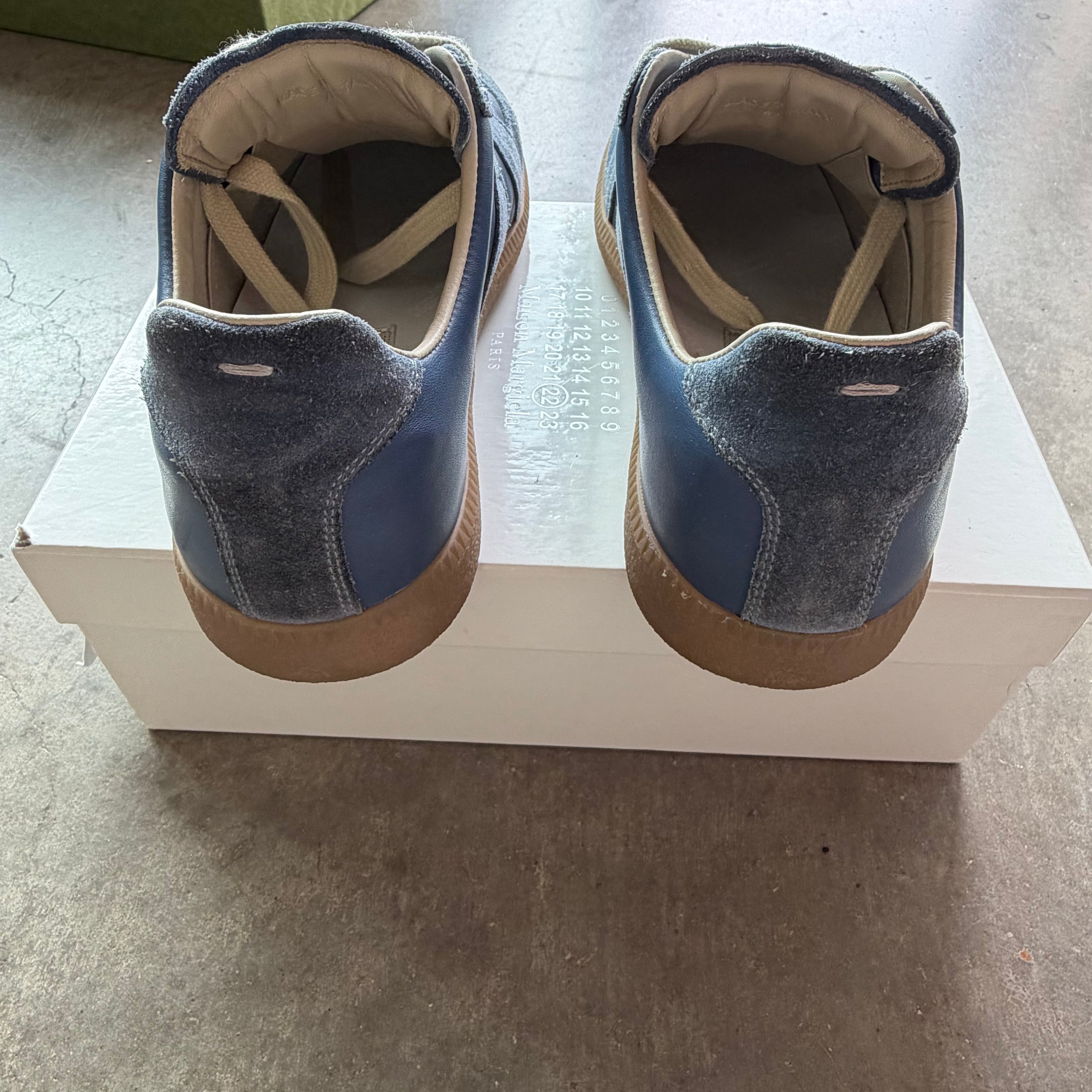 7 Used Maison Margiela Replica Gat Light Blue Gum Sole