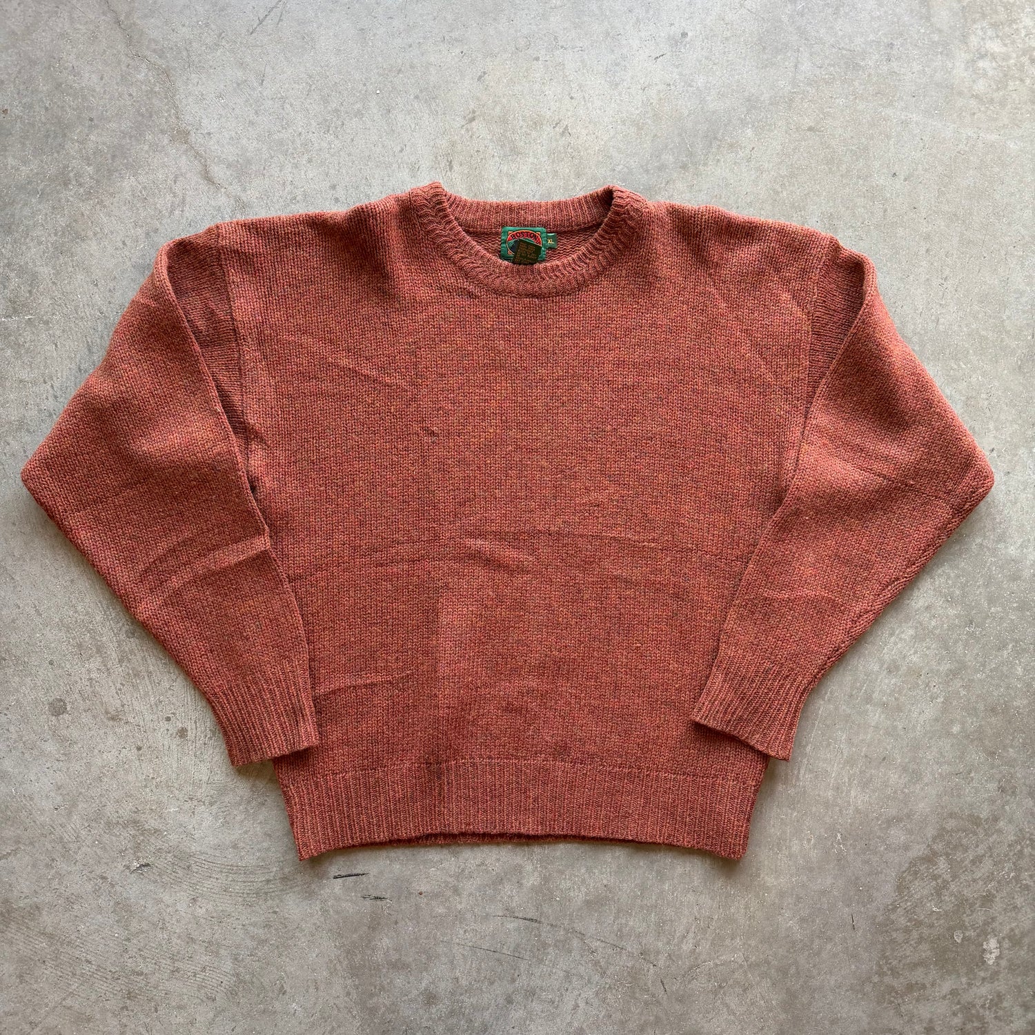 XL 90s Orange Wool Sweater