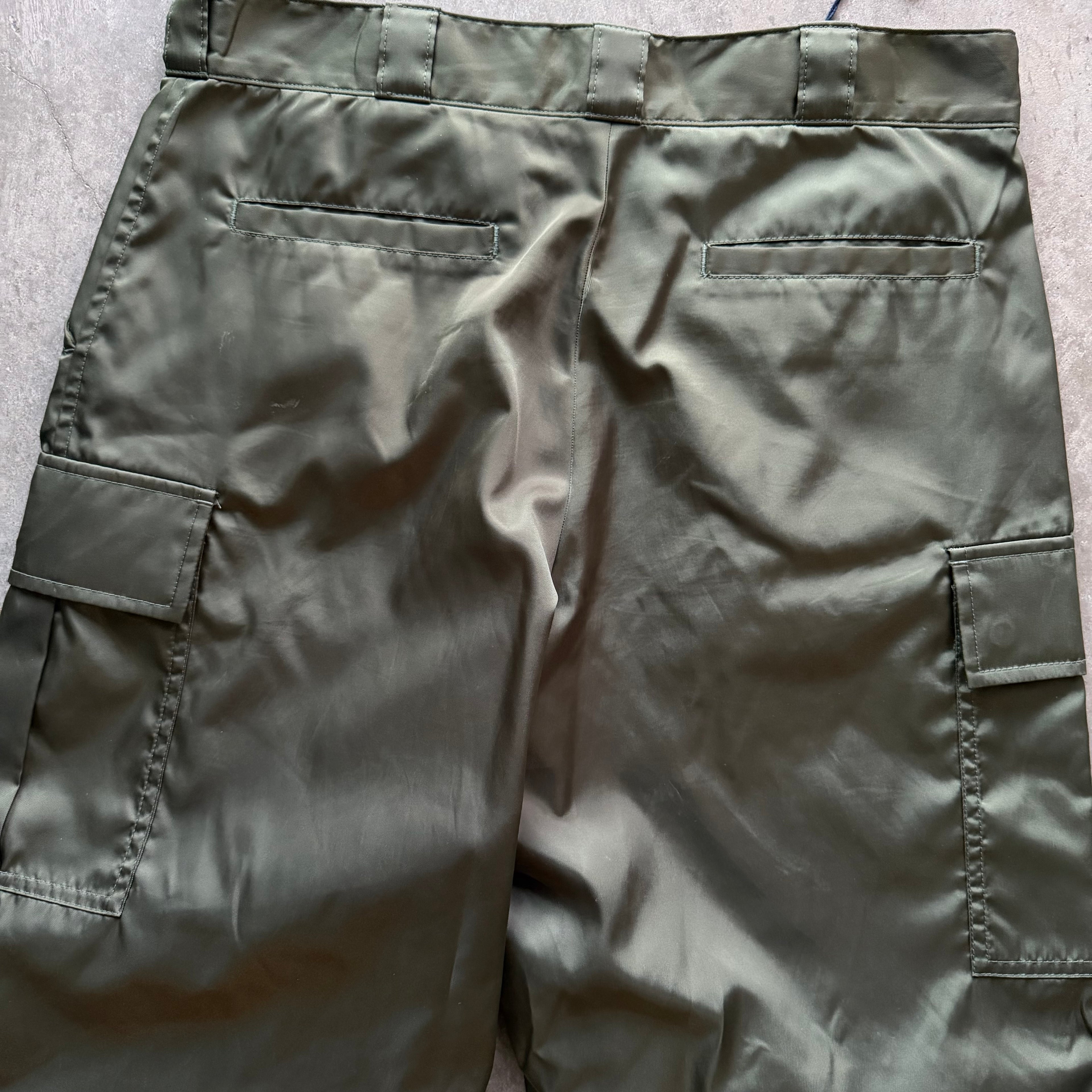 36w Nylon Olive Prada Pants