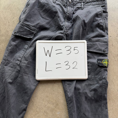 35x32 Stone Island Gray Cargo Pants