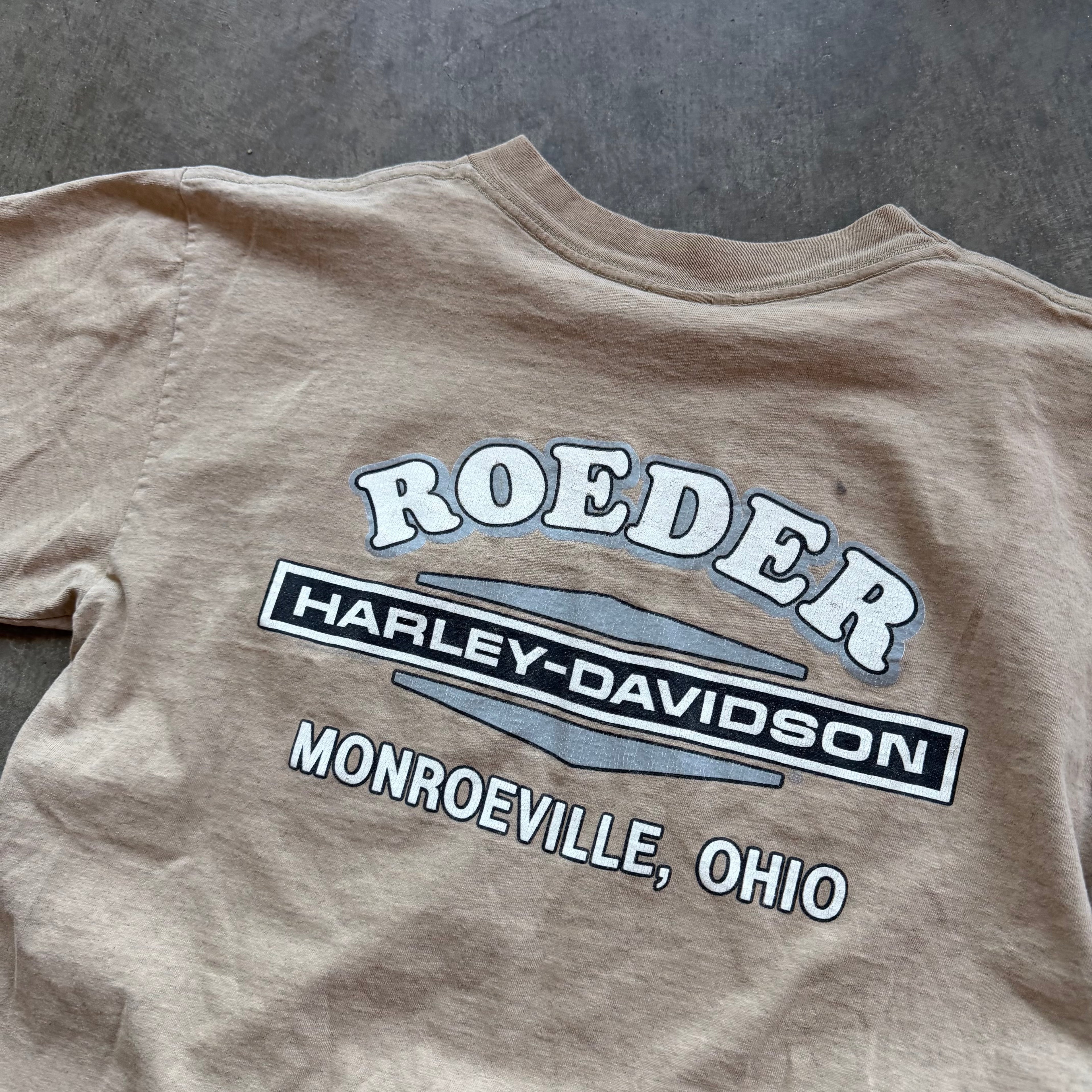 L 90s Harley Davidson Eagle Tee