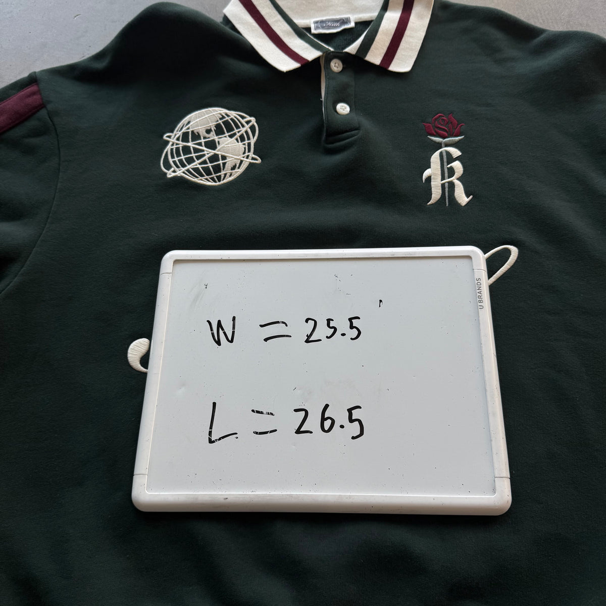 M Kith Script Nelson Collared Pullover Green
