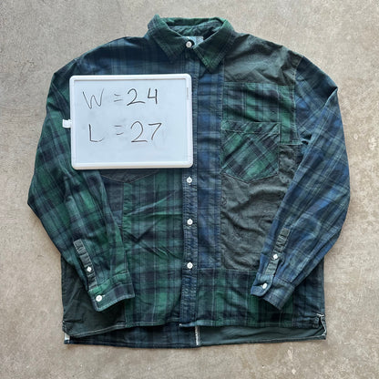 M Kith Paisley Patch Flannel Green
