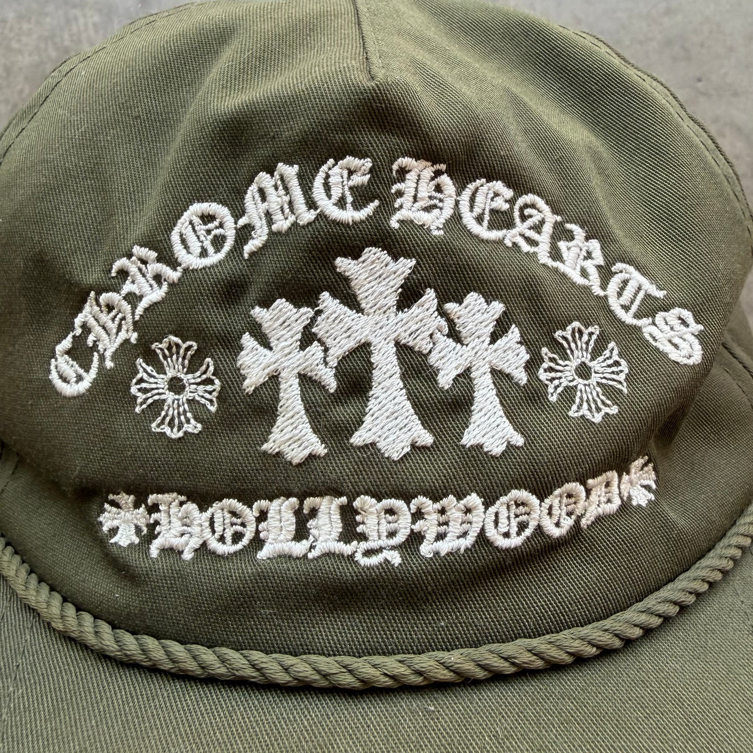 Green Chrome Hearts Hollywood Hat
