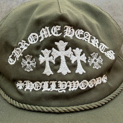 Green Chrome Hearts Hollywood Hat
