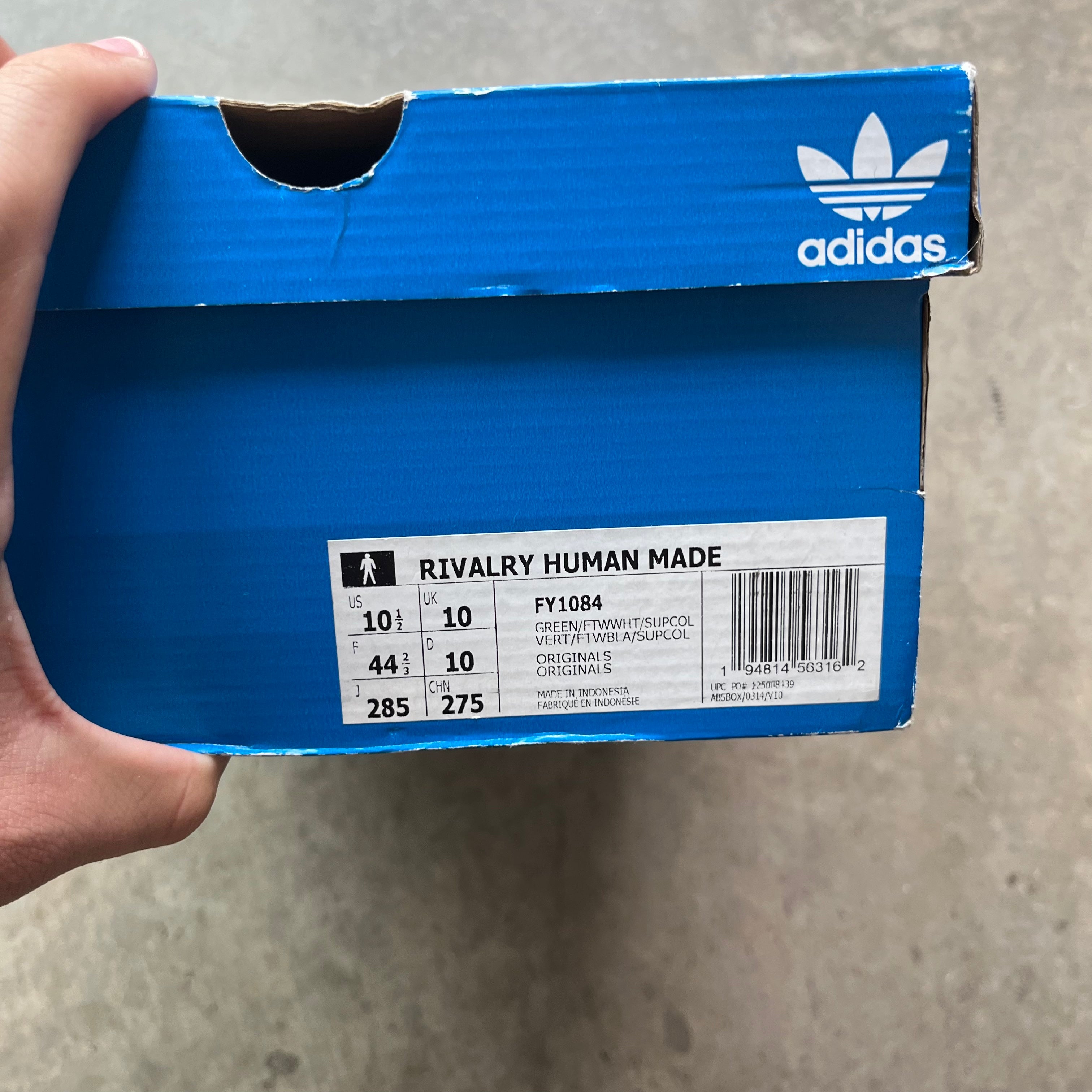 10.5 Used Adidas Rivalry Human Made