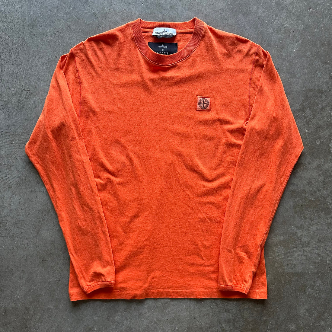 L Stone Island Orange Longsleeve
