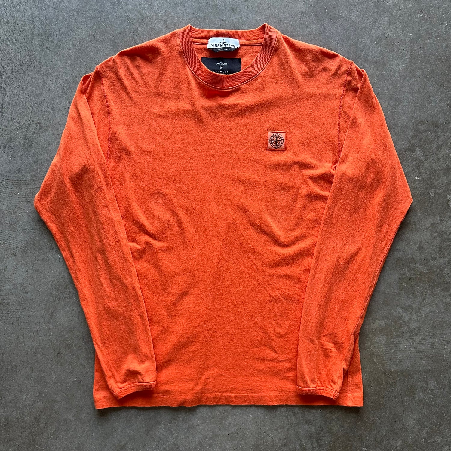 L Stone Island Orange Longsleeve