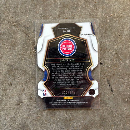 Jaden Ivey 2022 Panini Select Maroon Prizm Die-Cut 23/175
