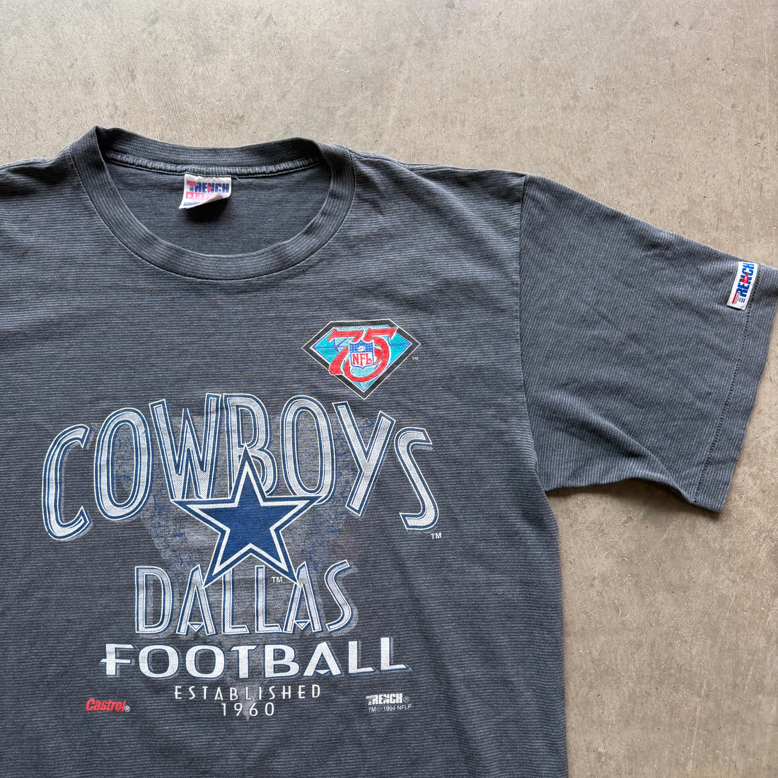 XL 94 Faded Striped Cowboys Tee