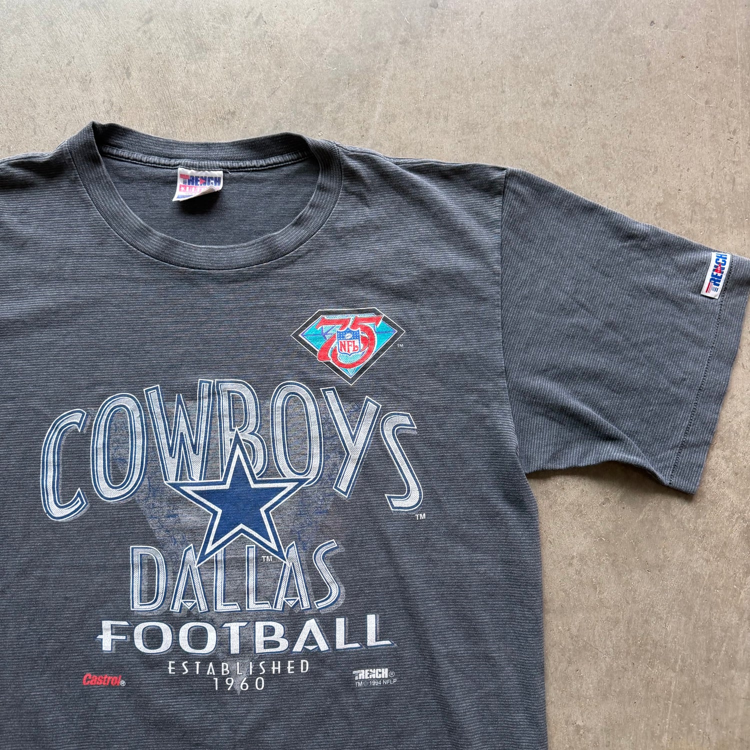 XL 94 Faded Striped Cowboys Tee