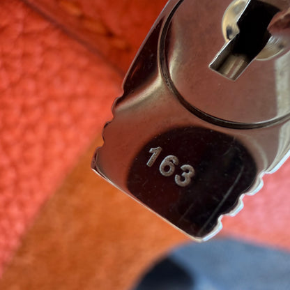 Hermes Taurillon Clemence Picotin Lock 25 Orange