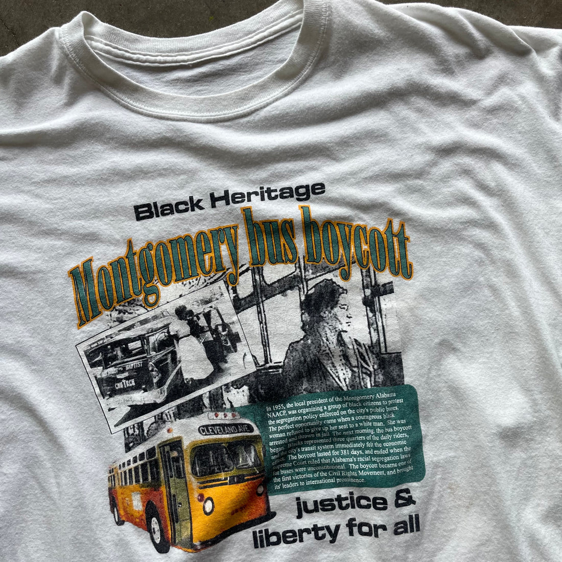 XL 90s Montgomery Bus Boycott Tee