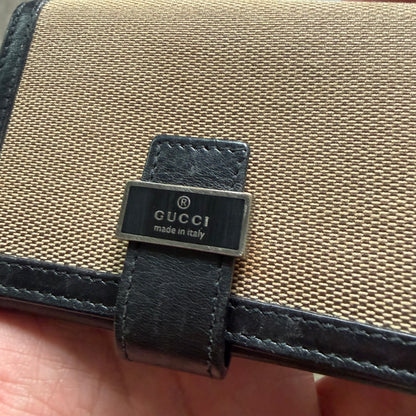 Vintage Gucci Canvas Bifold Wallet