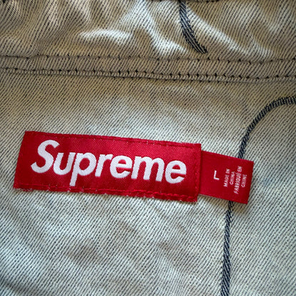 L Supreme Script Denim Button Up