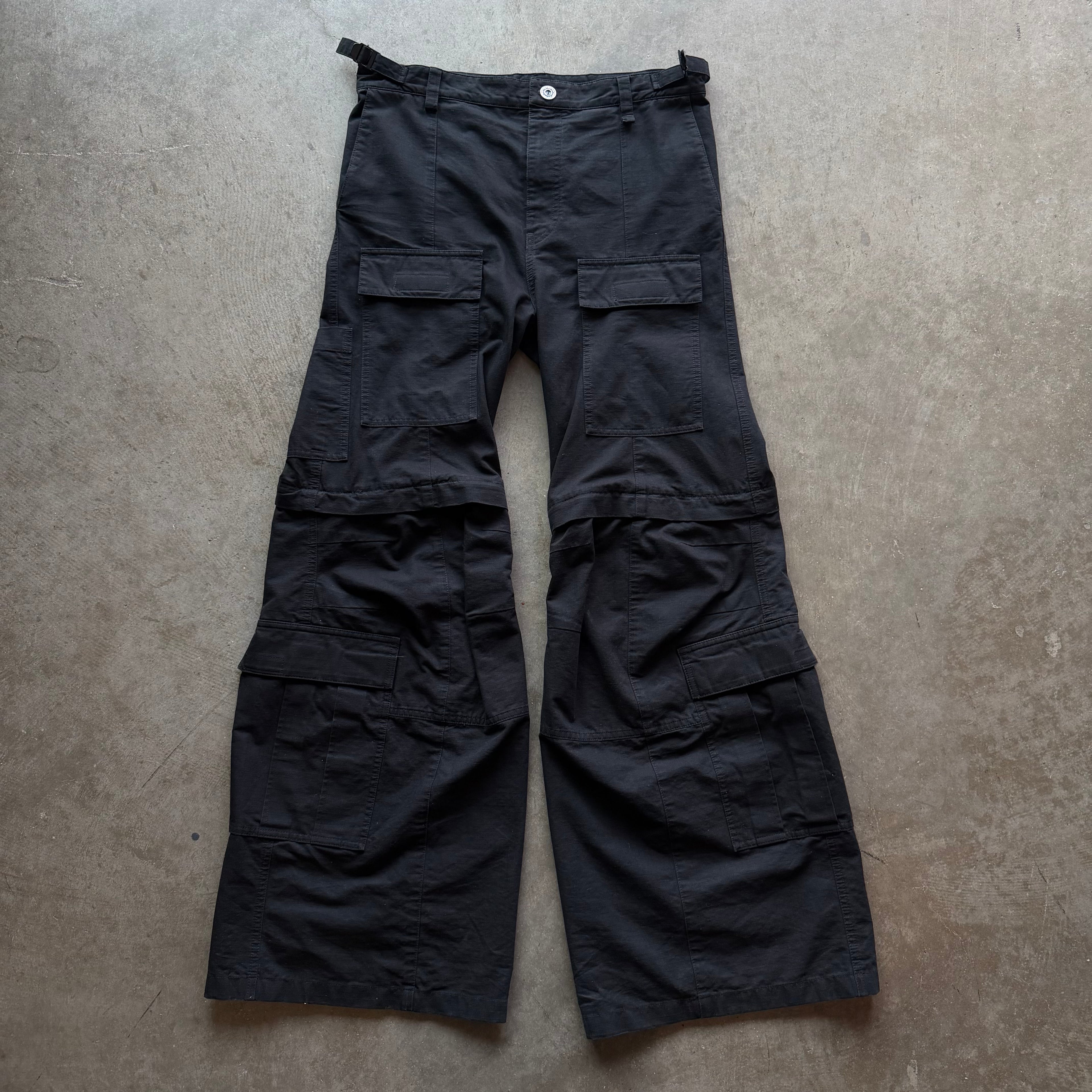 35x35 Balenciaga Convertible Flare Cargo Pants