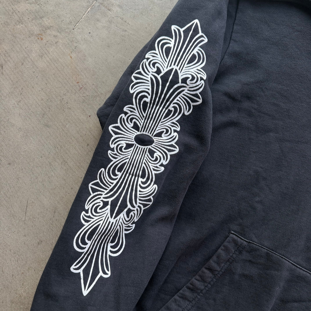 XL Chrome Hearts Floral Horseshoe Hoodie