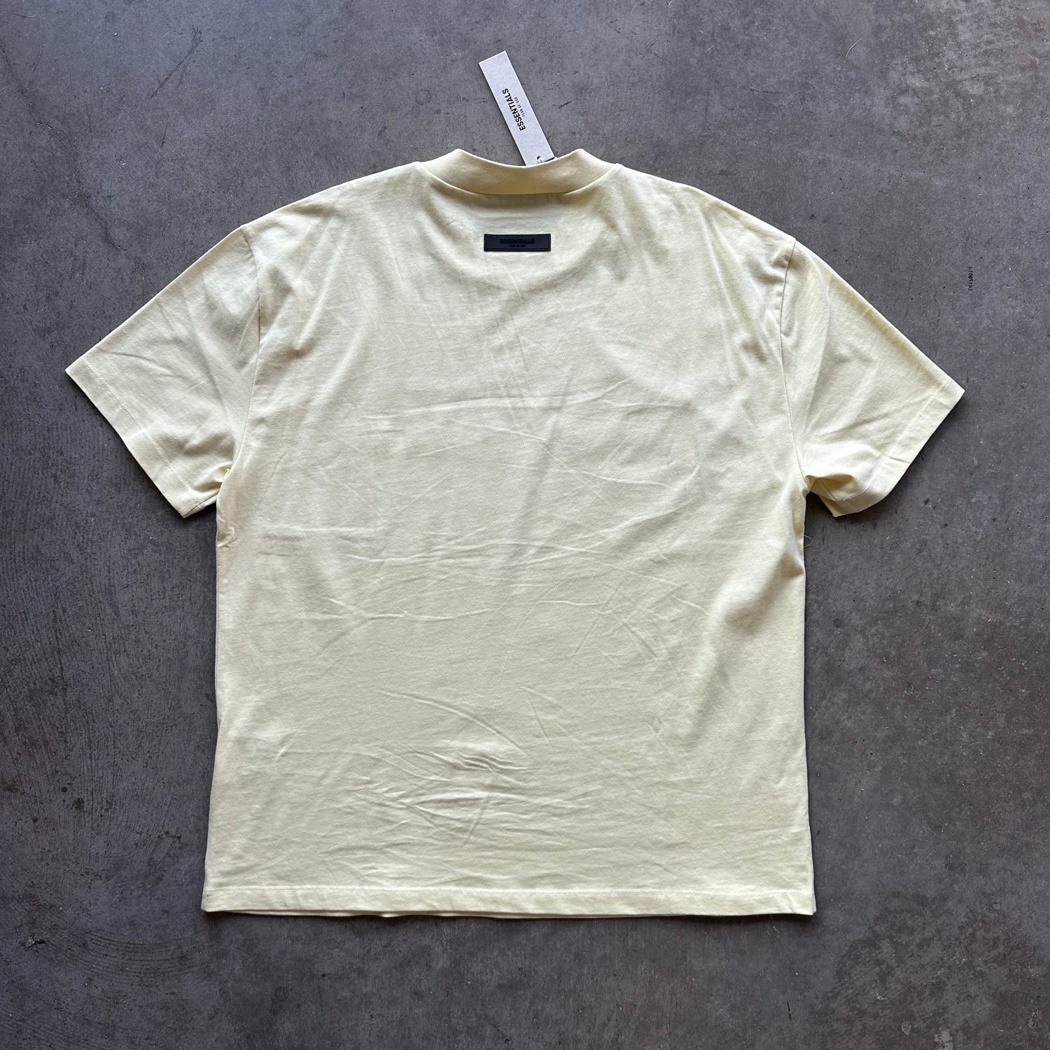 M Light Yellow Fear of God Essentials Tee