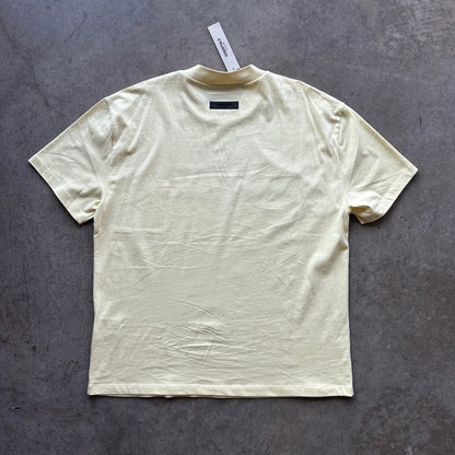 M Light Yellow Fear of God Essentials Tee