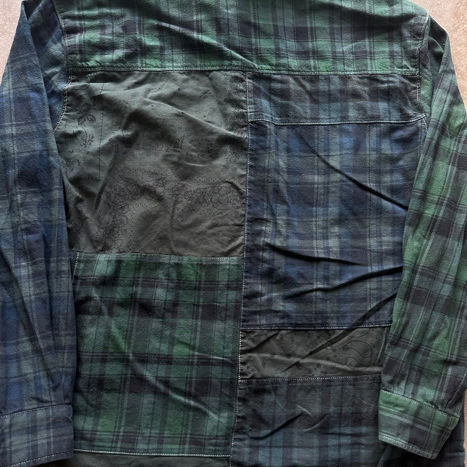 M Kith Paisley Patch Flannel Green