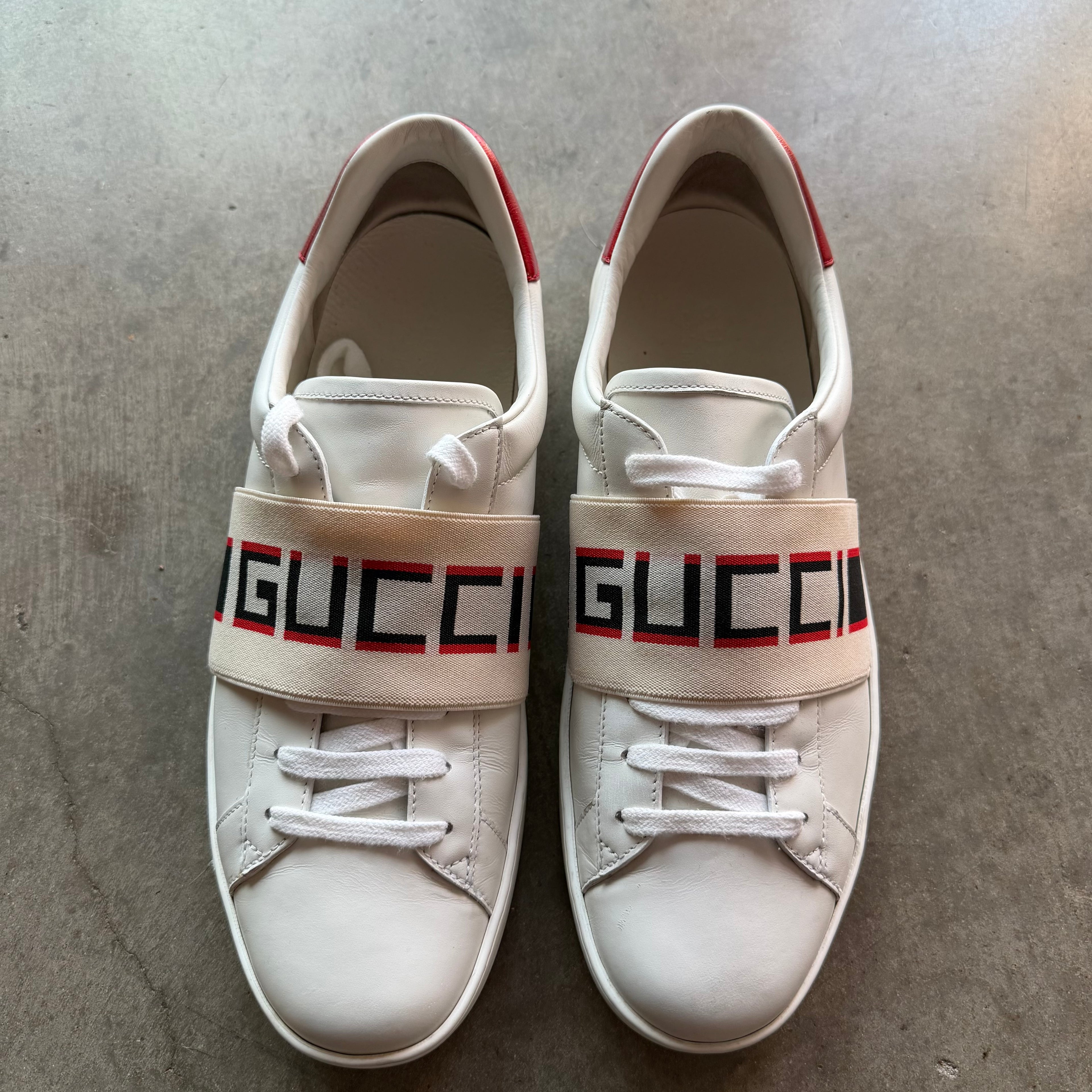 9 Used Gucci Ace Strap White
