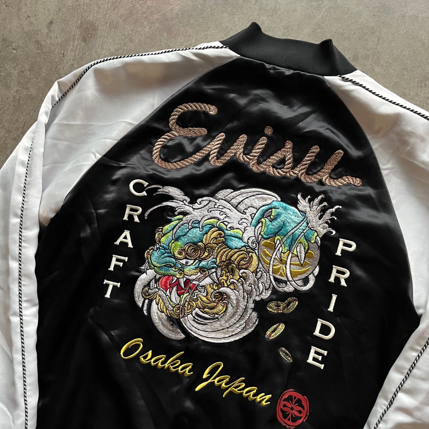 L 00s Evisu Rope Souvenir Jacket