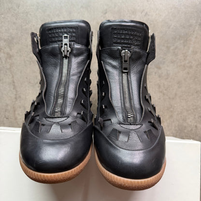 8 Used Margiela Circuit  Zip Up Pierced Leather