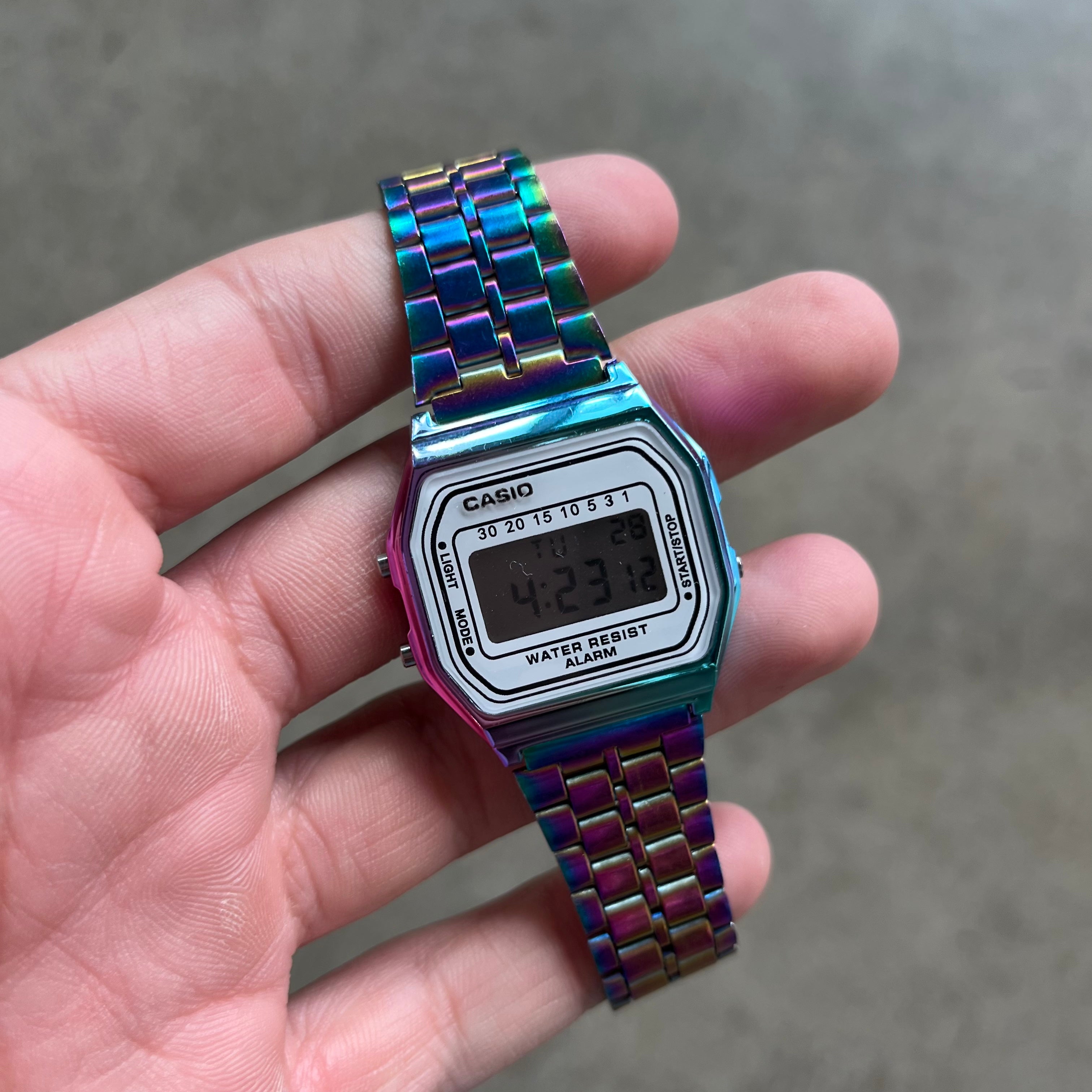Mexican Bootleg Iridescent Casio Watch
