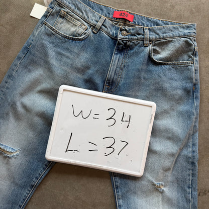 34x37 New 424 Lightwash Denim