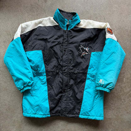 XXL 90s San Jose Sharks Starter Jacket