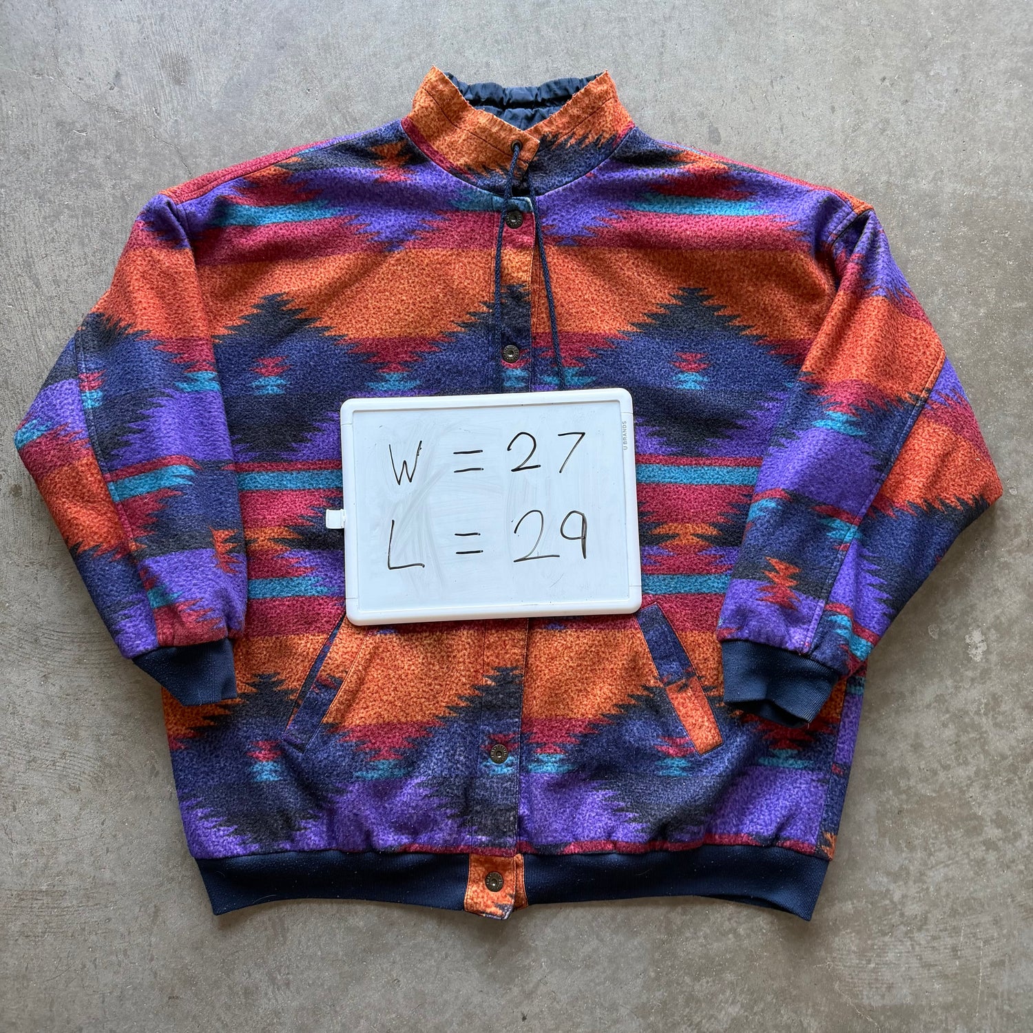XL 90s Reversible Aztech Jacket