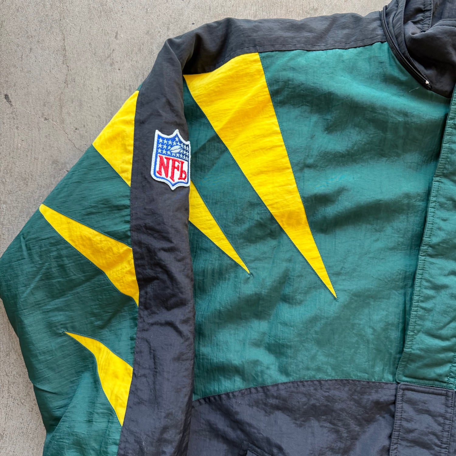 XL 90s Green Bay Packers Sharktooth Jacket