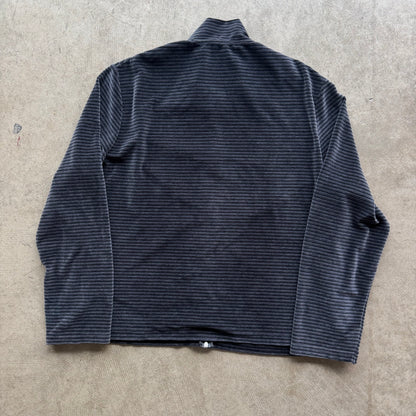 L Our Legacy Velvet Zipup Black