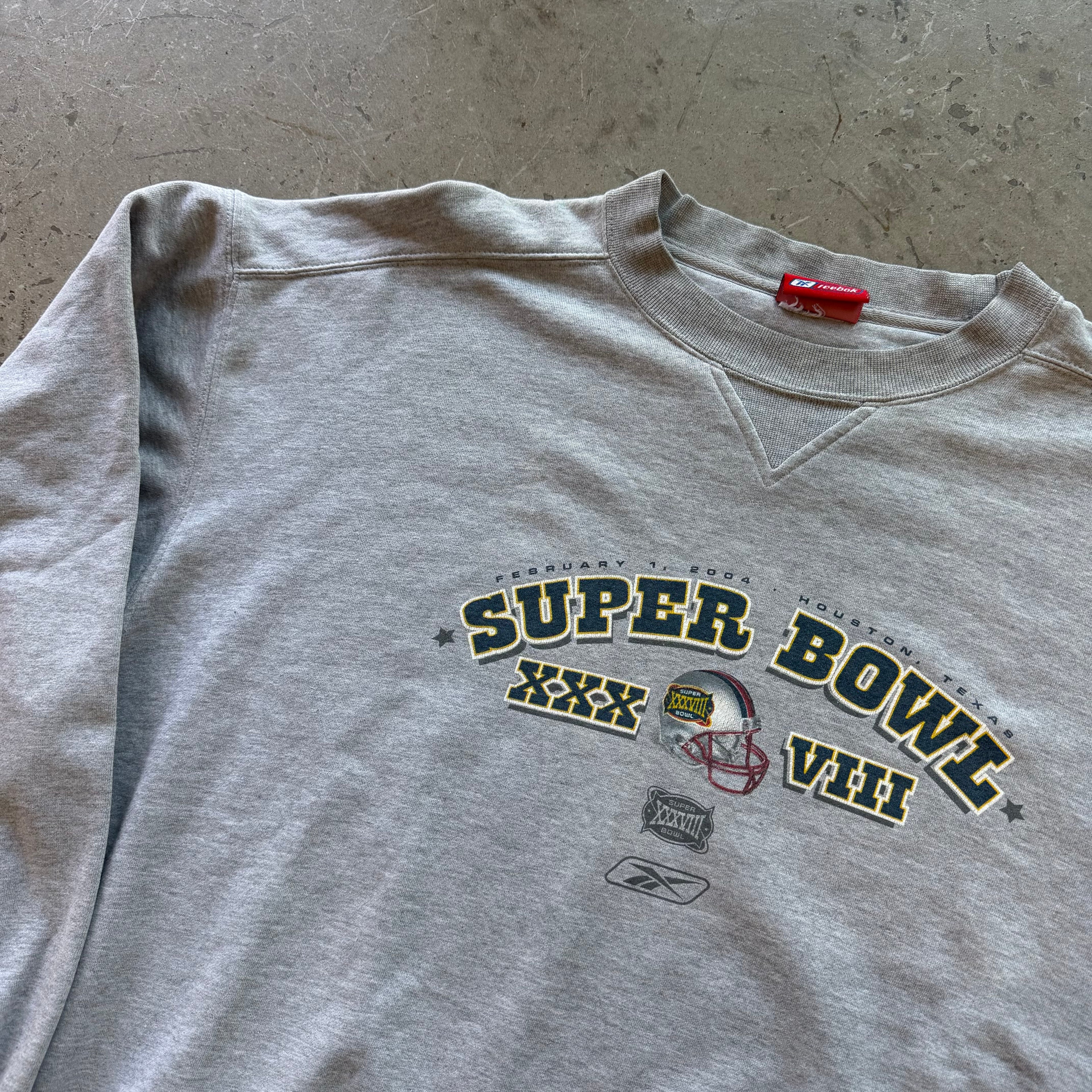 XXL 00s Super Bowl XXXVIII crewneck