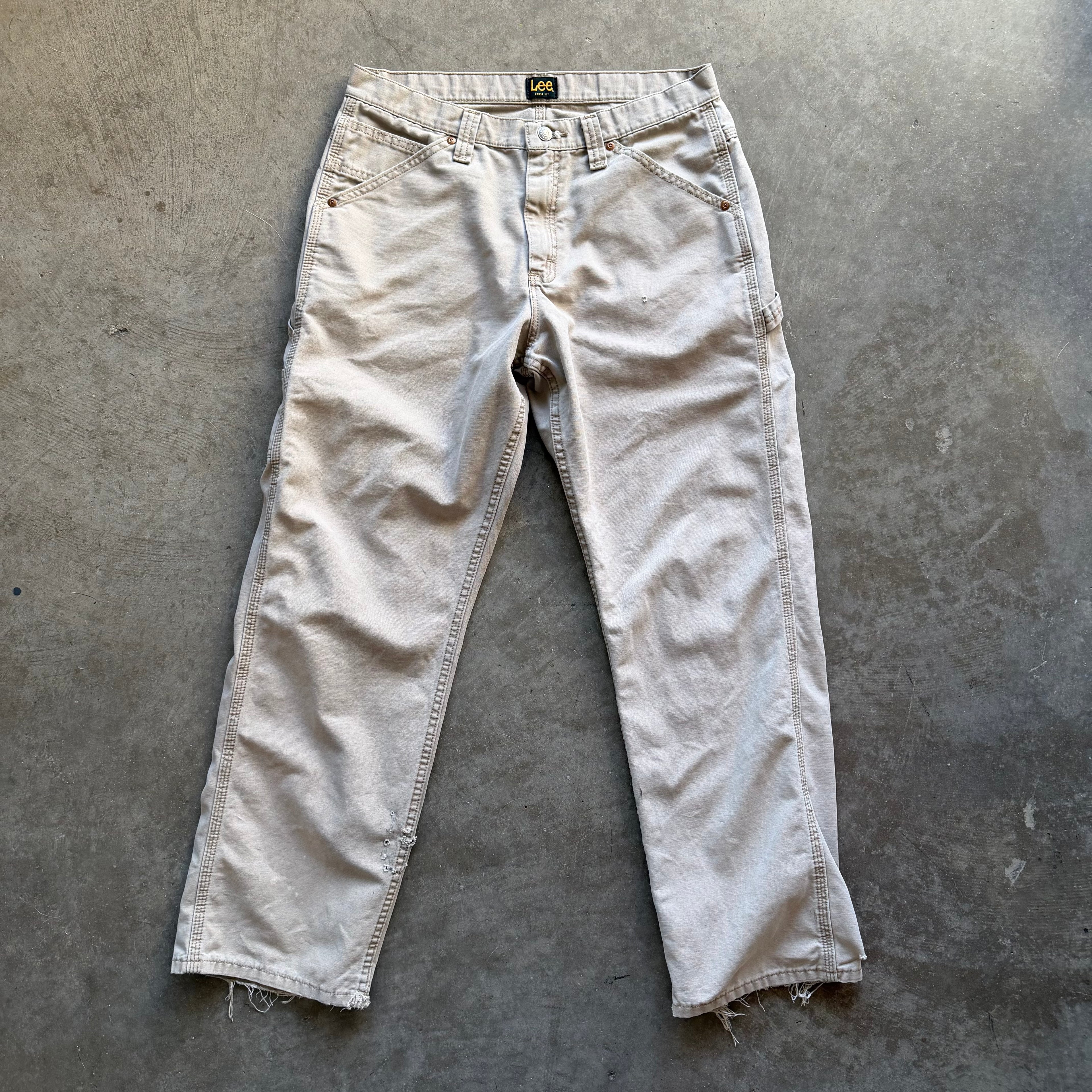 33x30 90s Thrashed Khaki Lee Pants