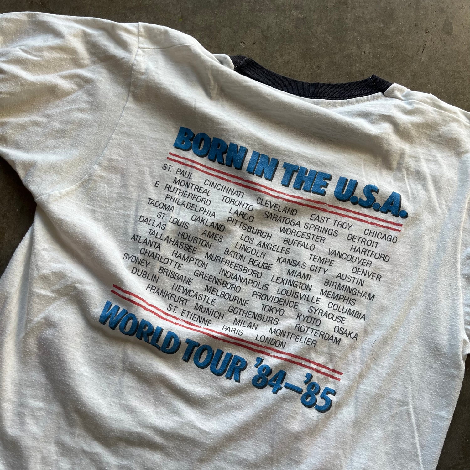 L 1984 Bruce Springsteen Ringer Tee