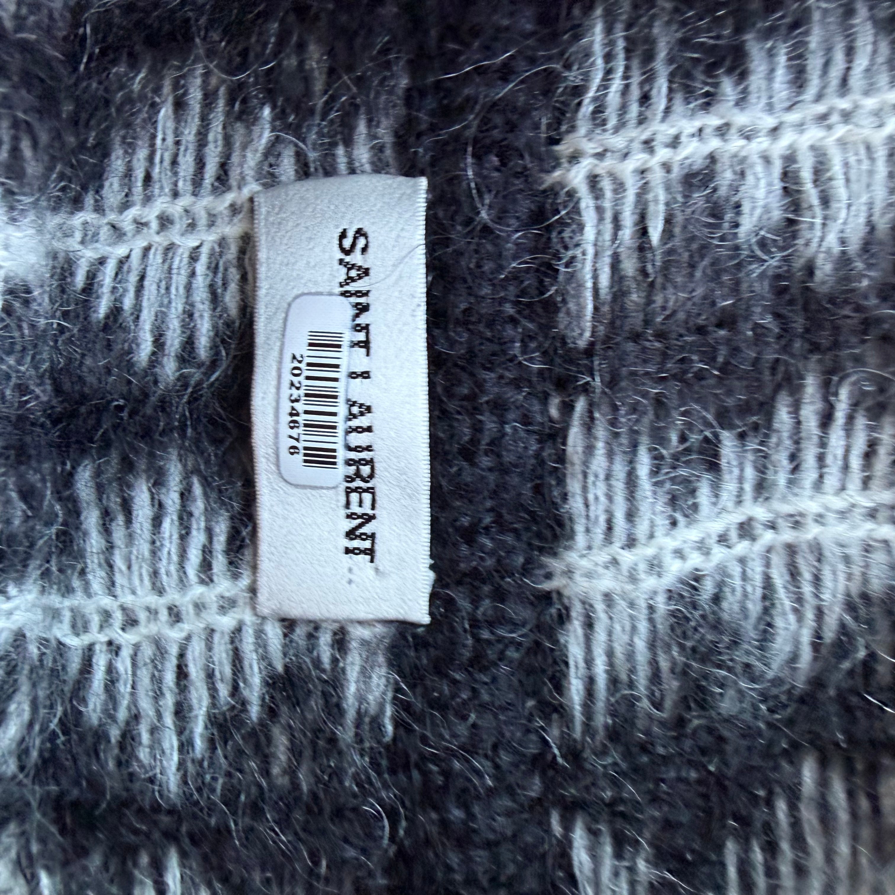 M Saint Laurent Diamond Motif Sweater