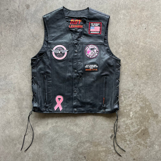 L 90s Harley Leather Vest