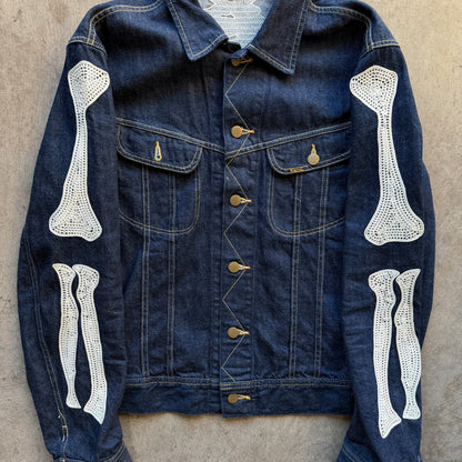 L Kapital Dark Wash Bone Jacket