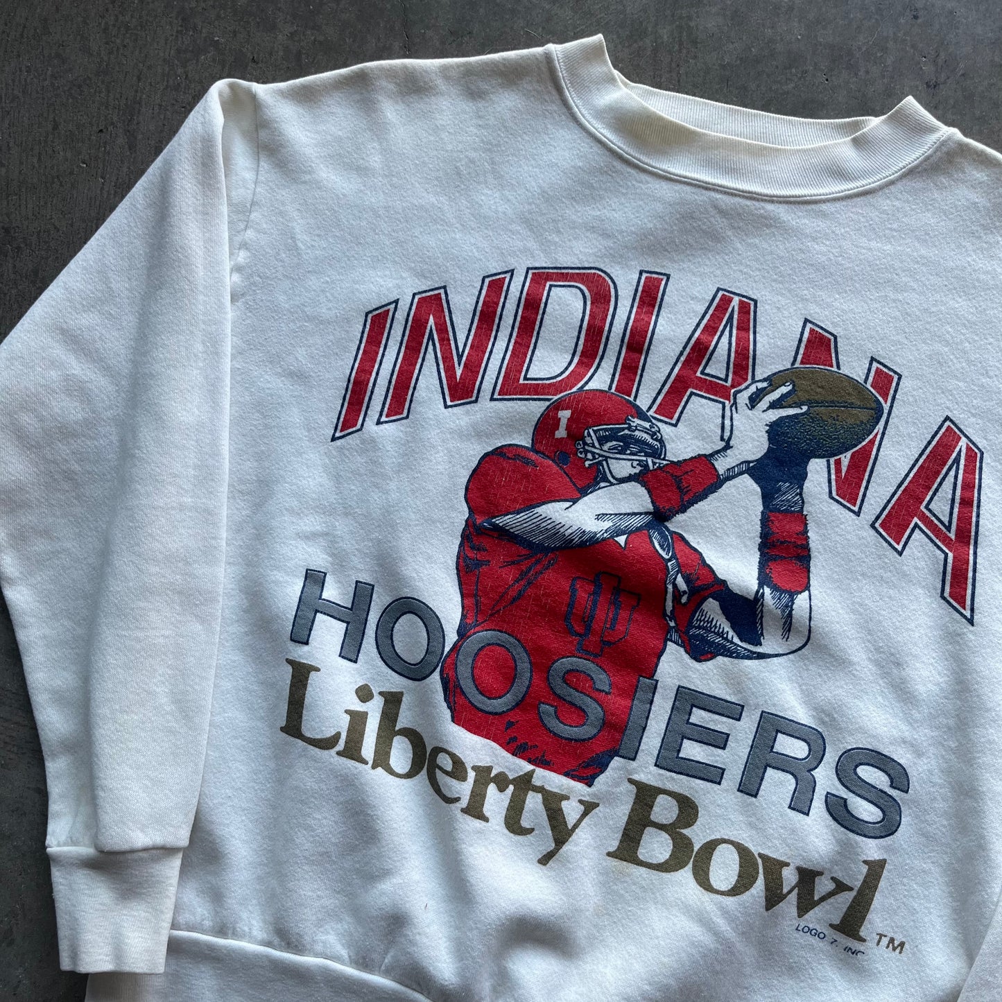 L 90s Indiana Football Crewneck