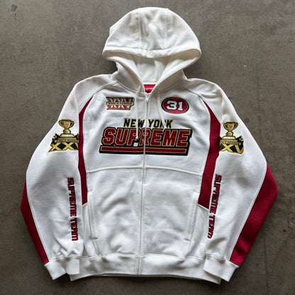 M Supreme Football Zipup Red White