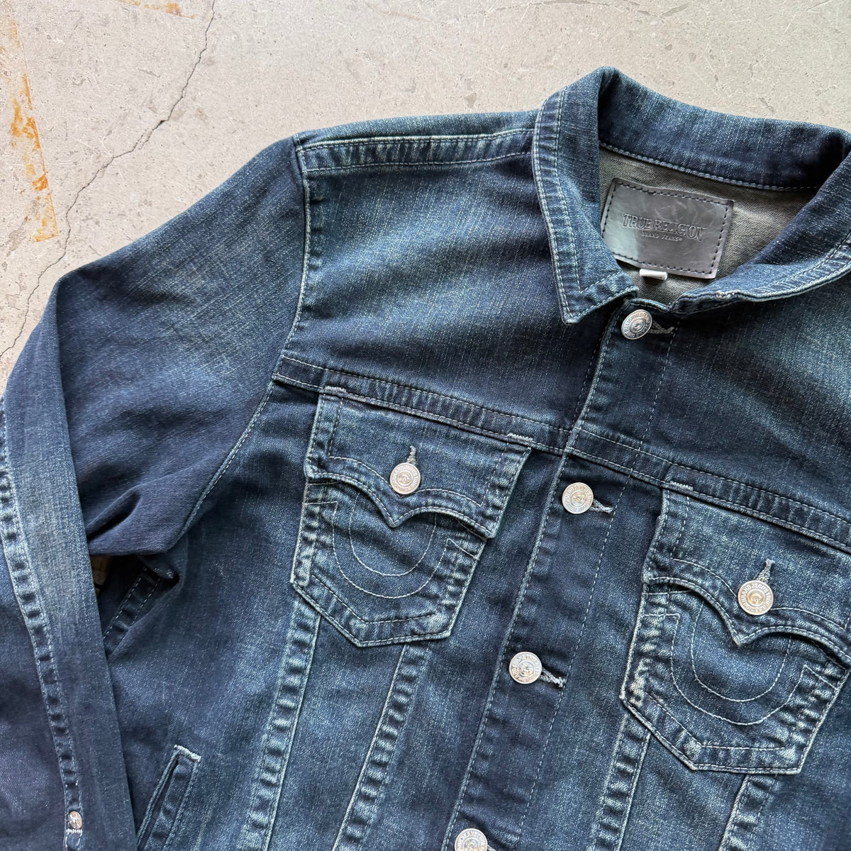 XL True Religion Denim Trucker Jacket