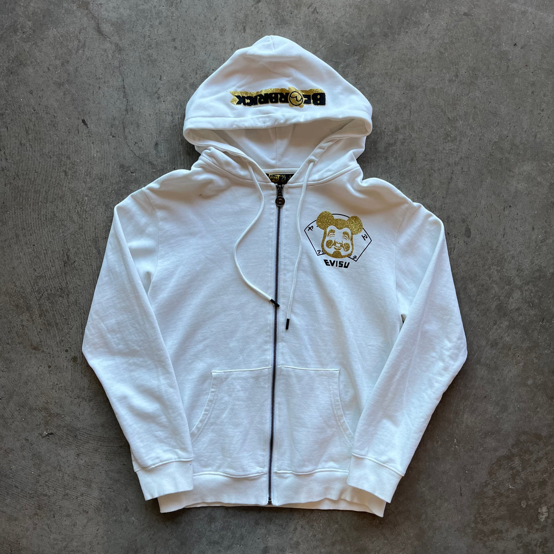 L Bearbrick x Evisu Full Zip Hoodie