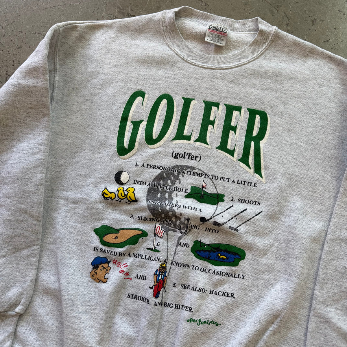 XL 90s Golfer Crewneck