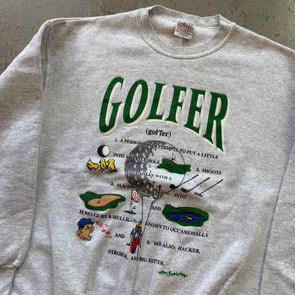 XL 90s Golfer Crewneck