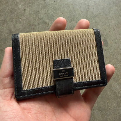 Vintage Gucci Canvas Bifold Wallet